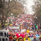 Womens March on Washington  demonstratie met pussyhats